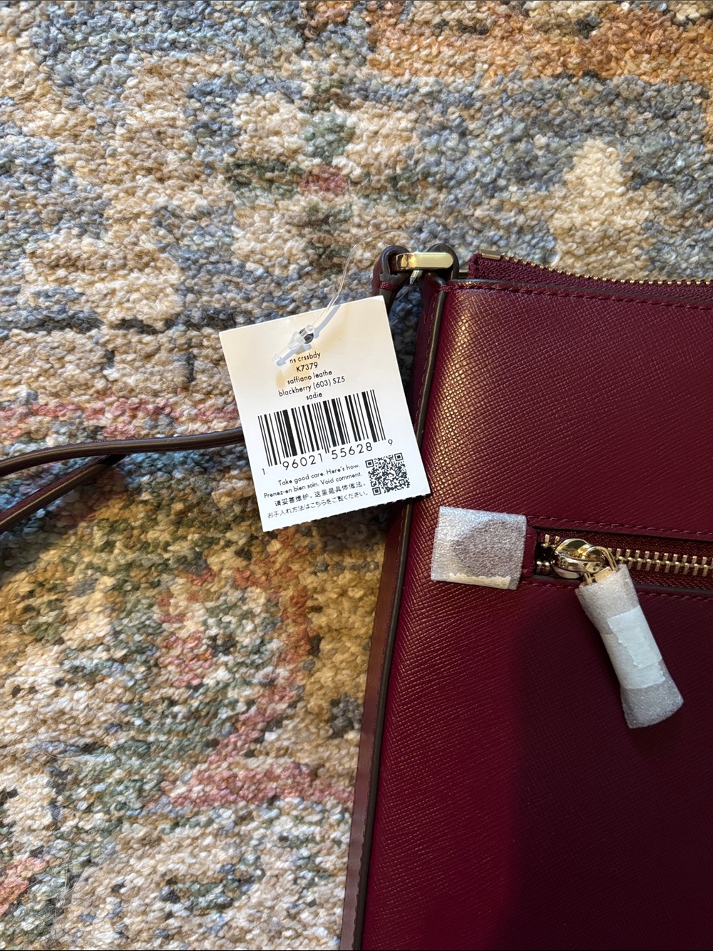 Kate Spade Fuchsia Leather Crossbody Bag - Picture 5 of 5